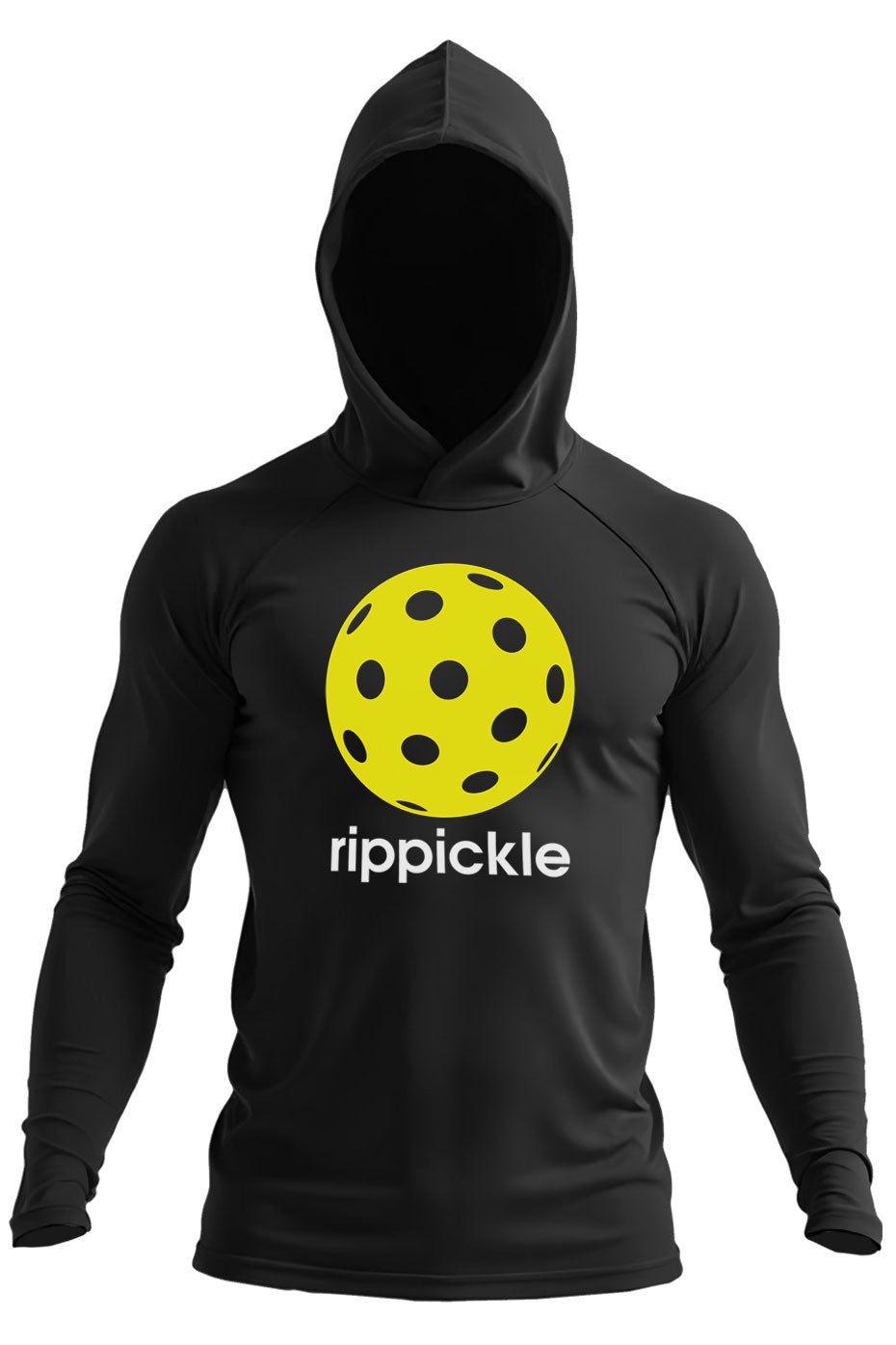 Yellow Pickleball - Long Sleeve Hoodie